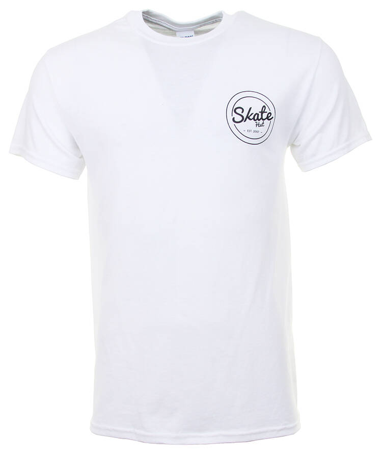 Skatehut Circle Dot Logo T-Shirt - White XL