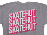 SkateHut 3D Stacked Kids Sweatshirt - Grey