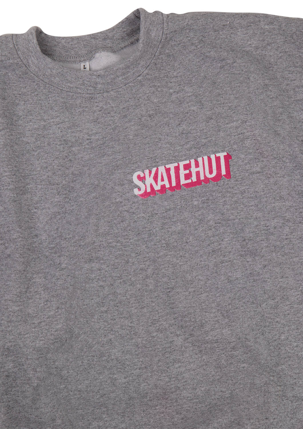 SkateHut 3D Stacked Kids Sweatshirt - Grey
