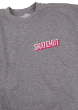 SkateHut 3D Stacked Kids Sweatshirt - Grey