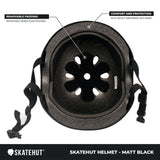 SkateHut Helmet - Matte Black