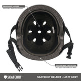 SkateHut Helmet - Matte Grey