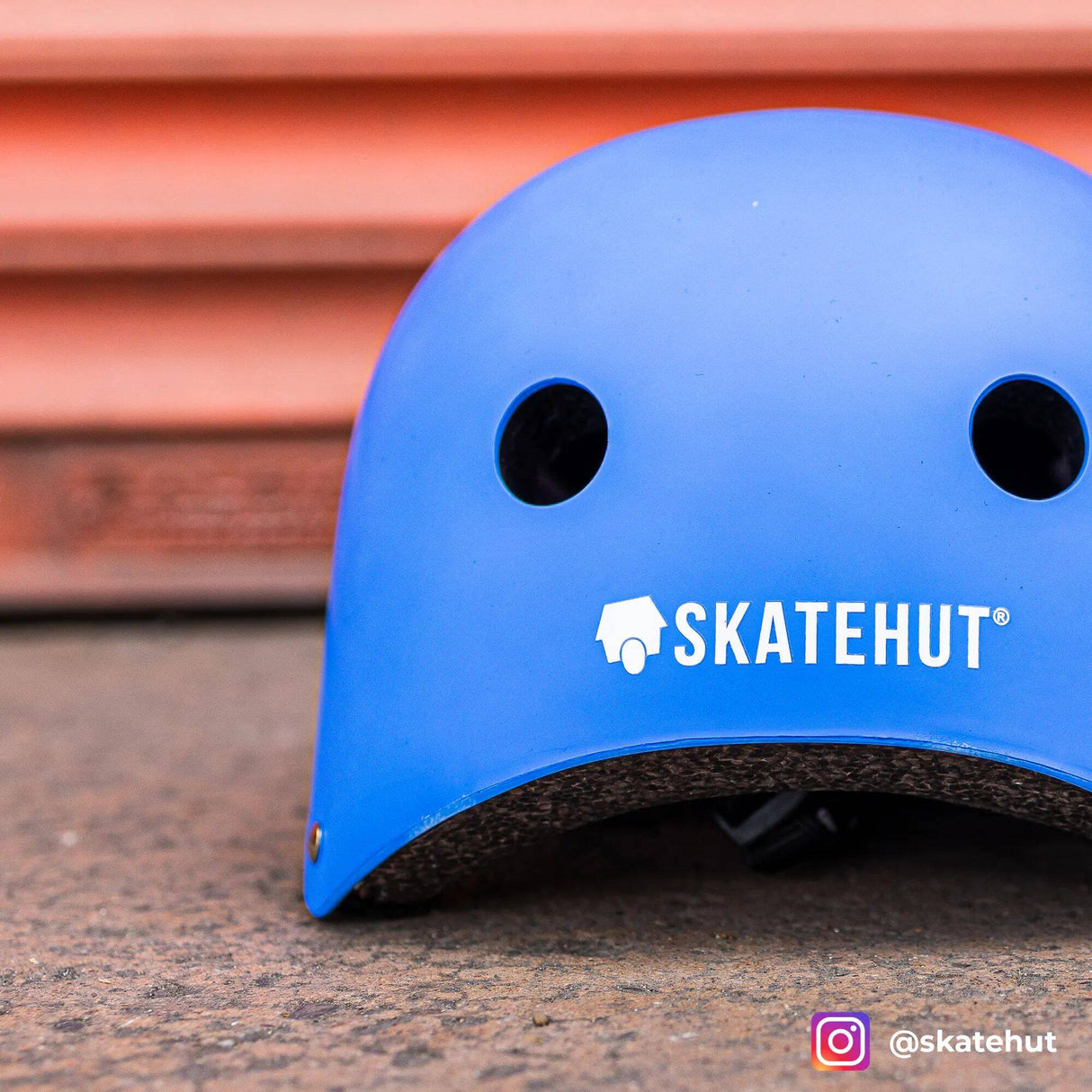 SkateHut Helmet - Matt Light Blue
