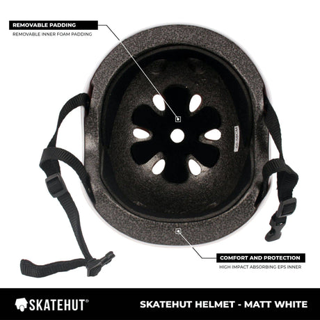 SkateHut Helmet - White
