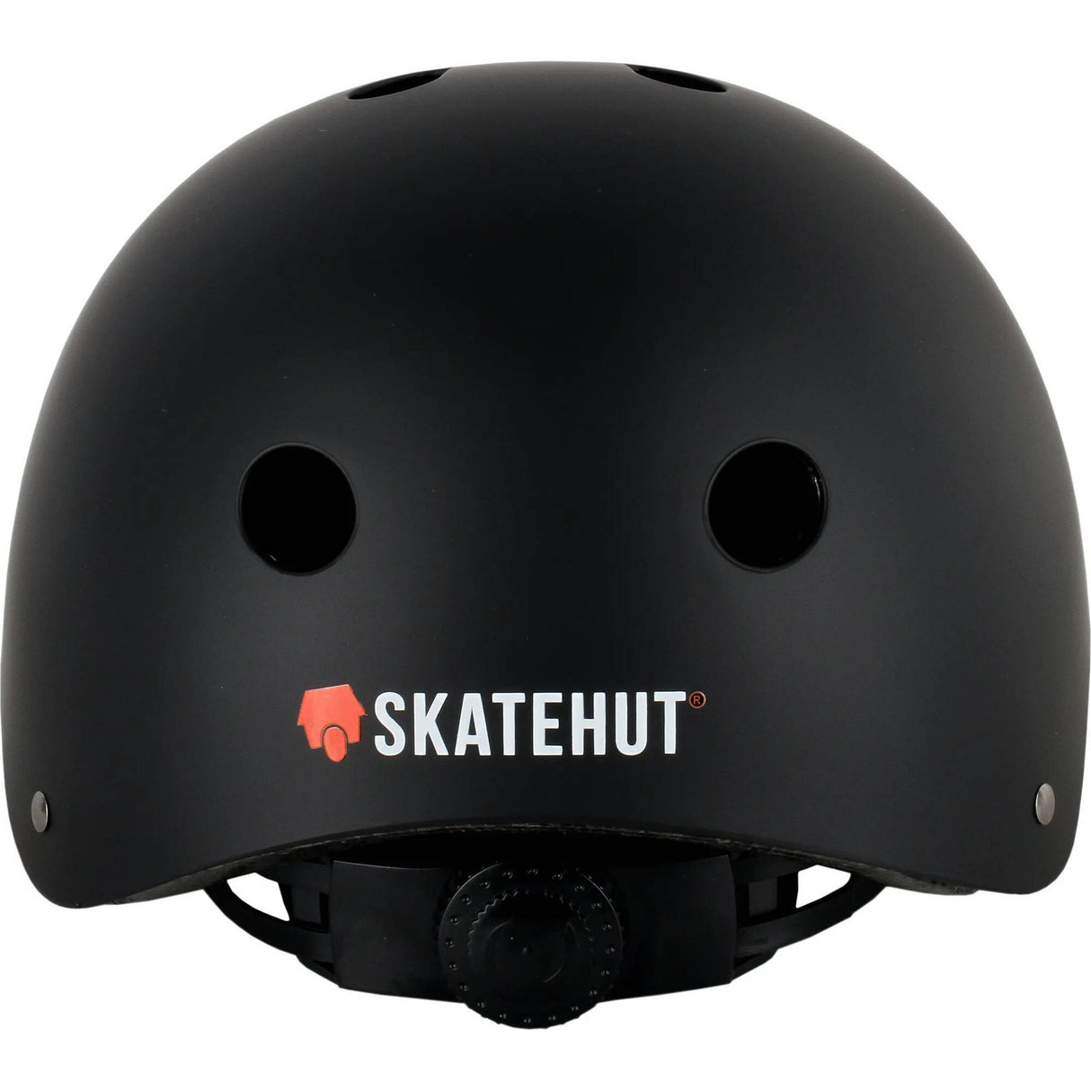SkateHut Pro Helmet - Matte Black/Red