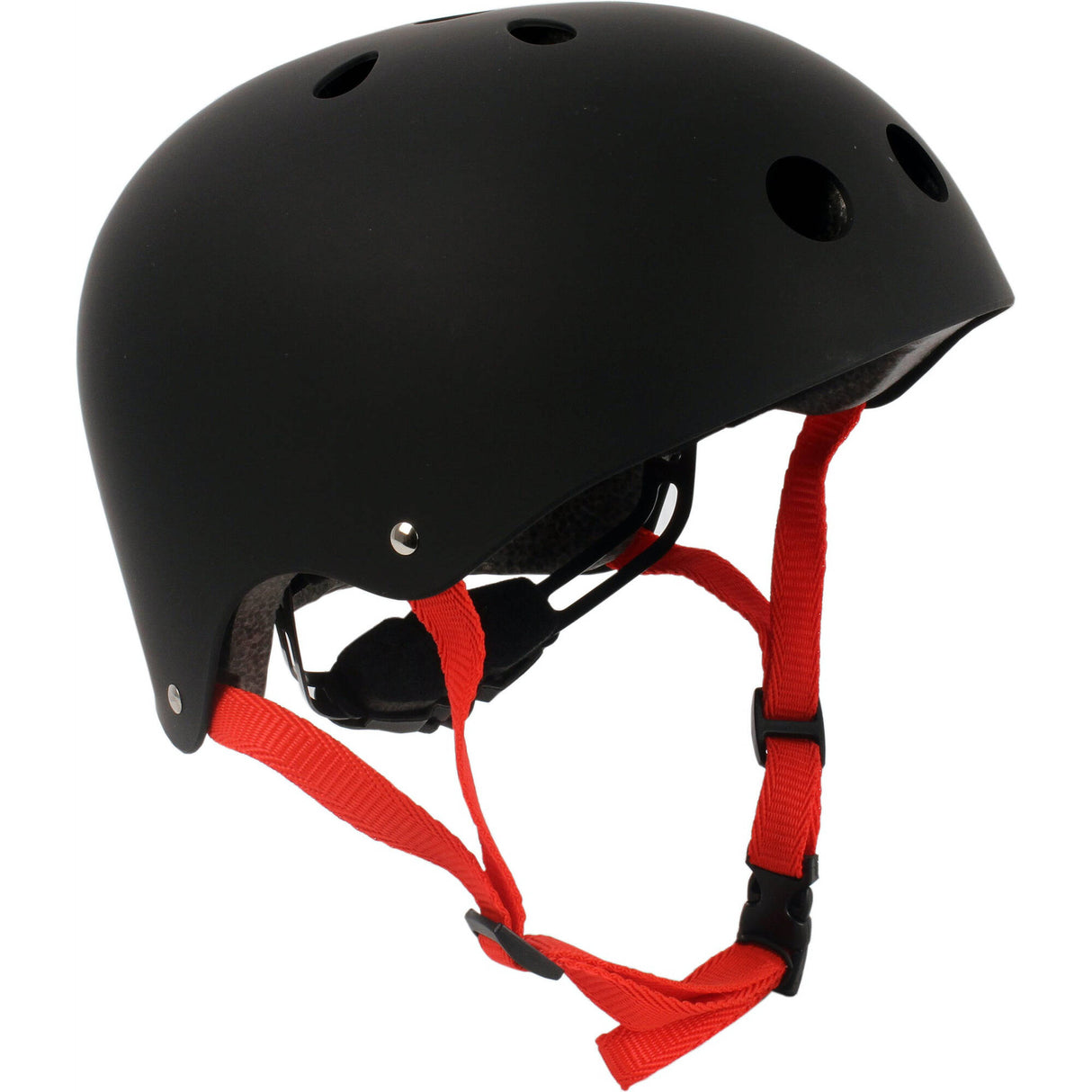 SkateHut Pro Helmet - Matt Black/Red