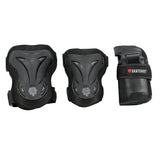 SkateHut Basic Pad Set - Black/Grey