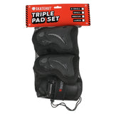 SkateHut Basic Pad Set - Black/Grey