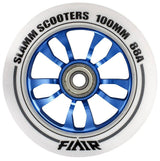 Slamm 100mm Flair Scooter Wheel - White/Blue