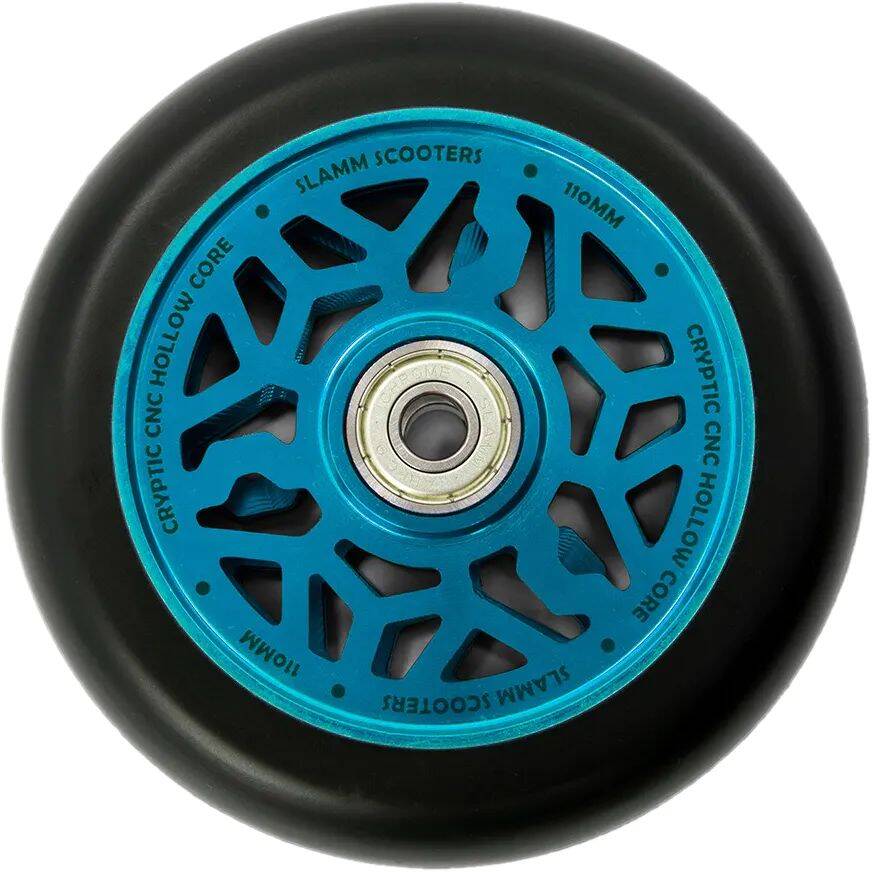 Slamm Cryptic Hollow Core Scooter Wheel - Blue 110mm