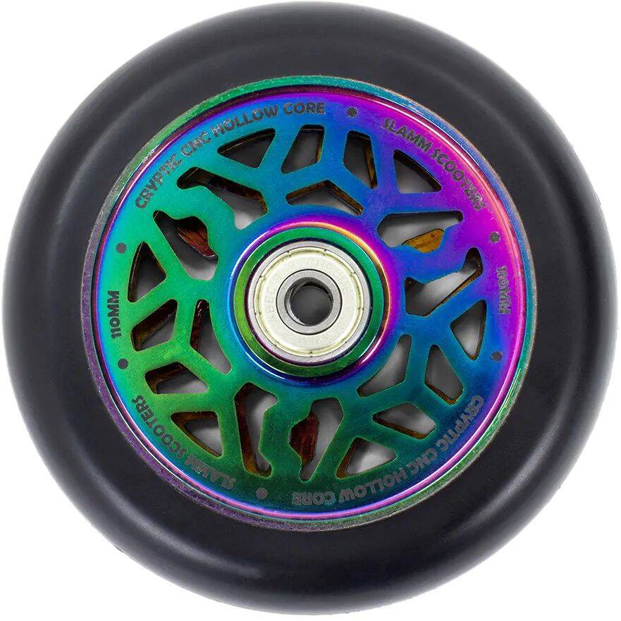 Slamm Cryptic Hollow Core Scooter Wheel - Neochrome 110mm