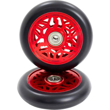 Slamm Cryptic Hollow Core 110mm Scooter Wheel - Red