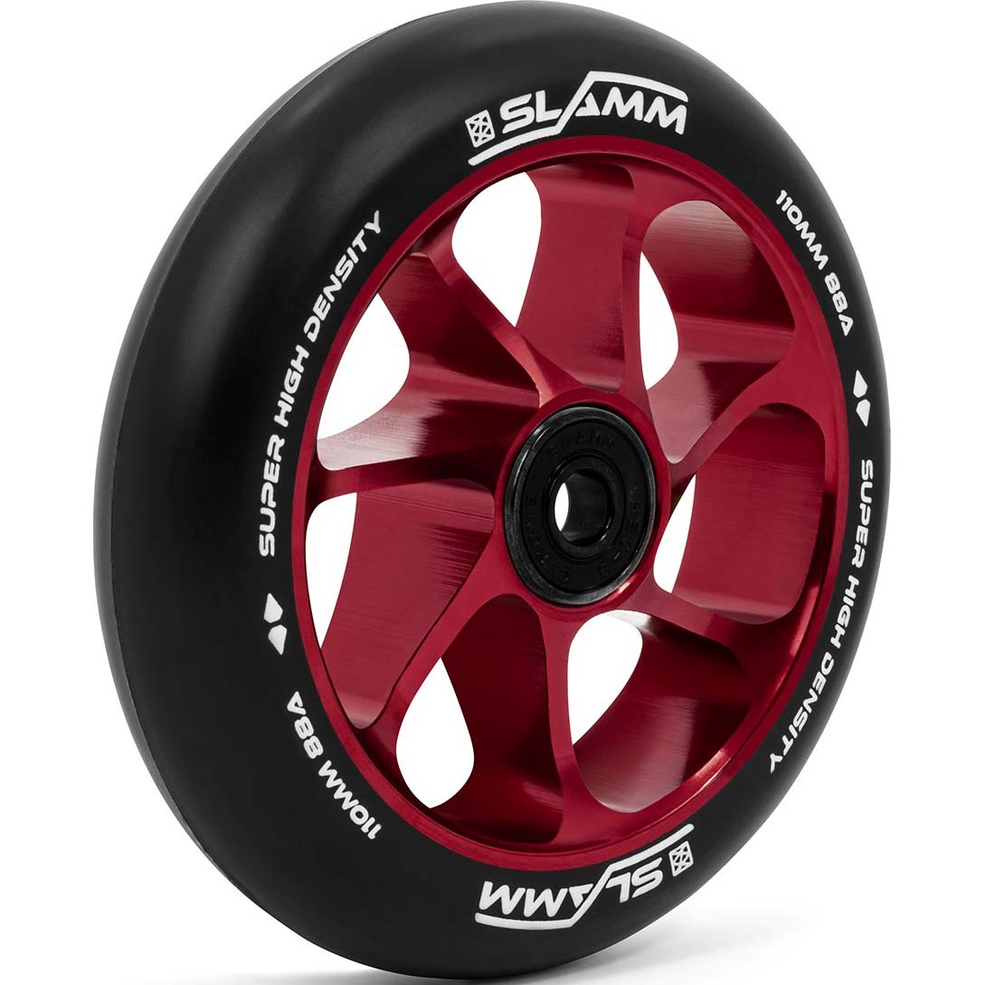Slamm Team 110mm Scooter Wheel - Black/Red