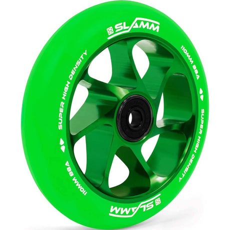 Slamm Team 110mm Scooter Wheel - Green/Green
