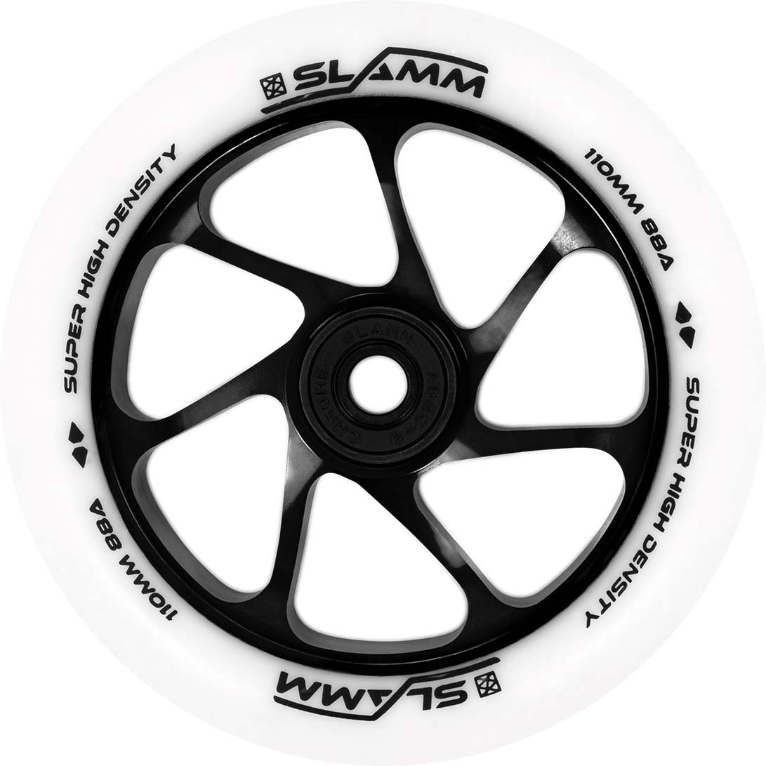 Slamm Team 110mm Scooter Wheel - White/Black