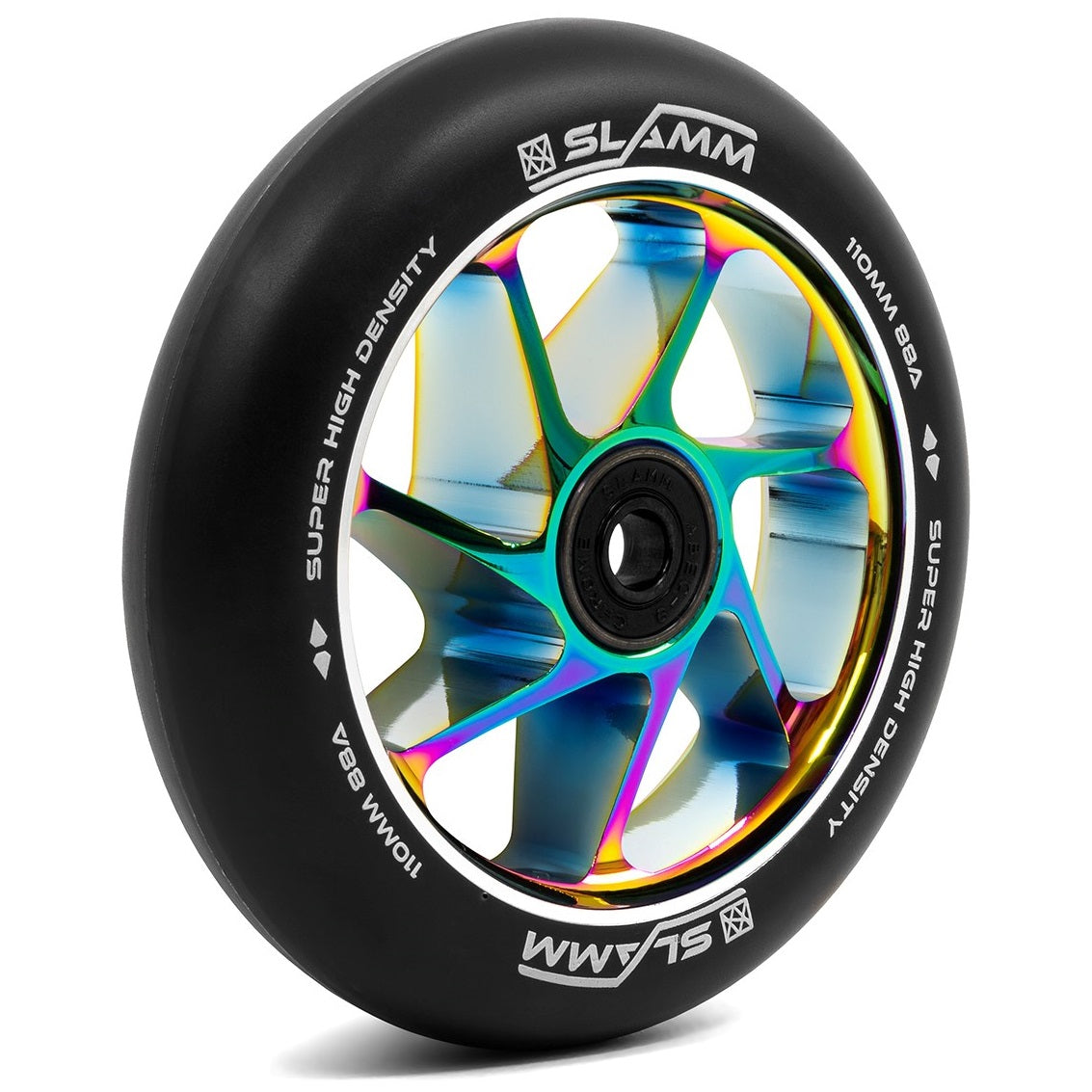 Slamm Team 110mm Scooter Wheel - Black/Neochrome
