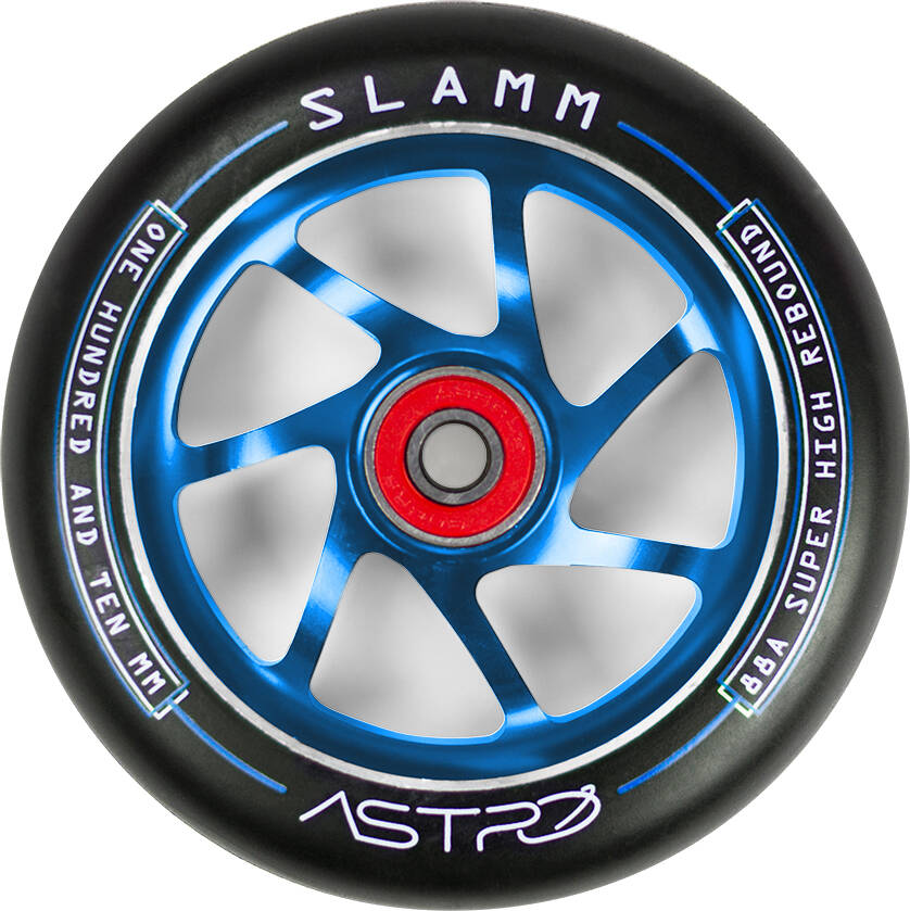 Slamm Astro 110mm Scooter Wheel - Black/Blue