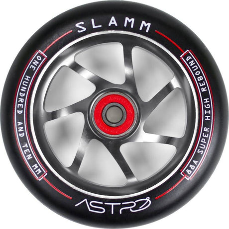 Slamm Astro 110mm Scooter Wheel - Black/Titanium