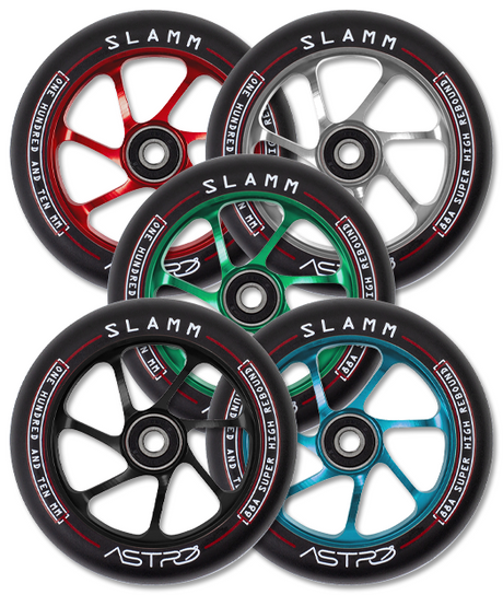 Slamm Astro 110mm Scooter Wheel - Black/Blue