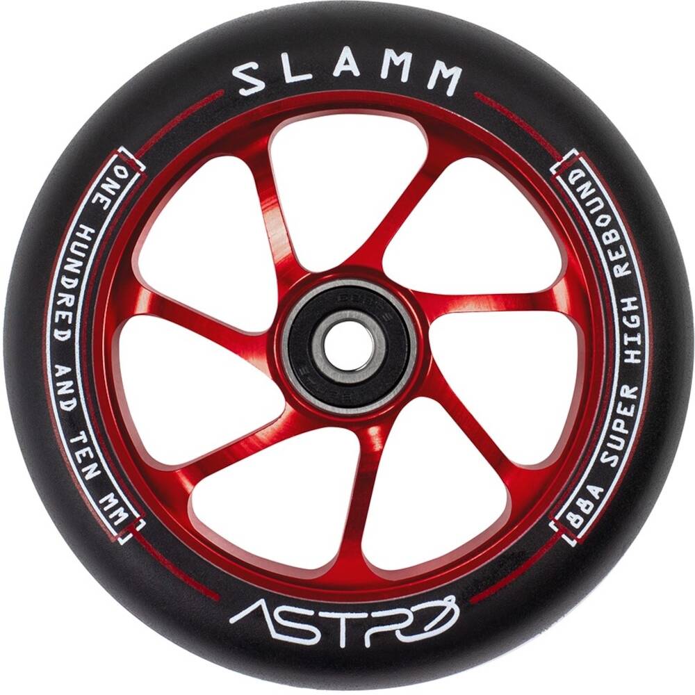 Slamm Astro 110mm Scooter Wheel - Black/Red