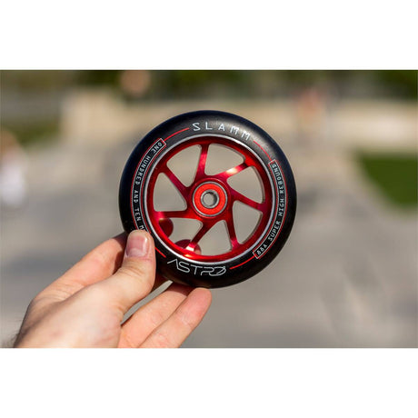 Slamm Astro 110mm Scooter Wheel - Black/Red
