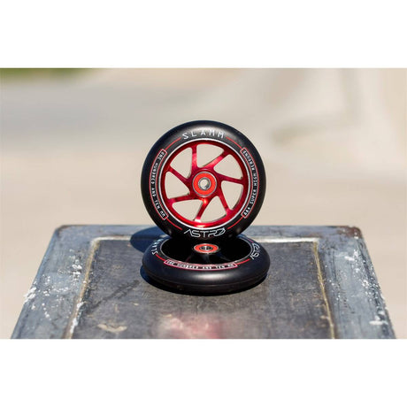 Slamm Astro 110mm Scooter Wheel - Black/Red