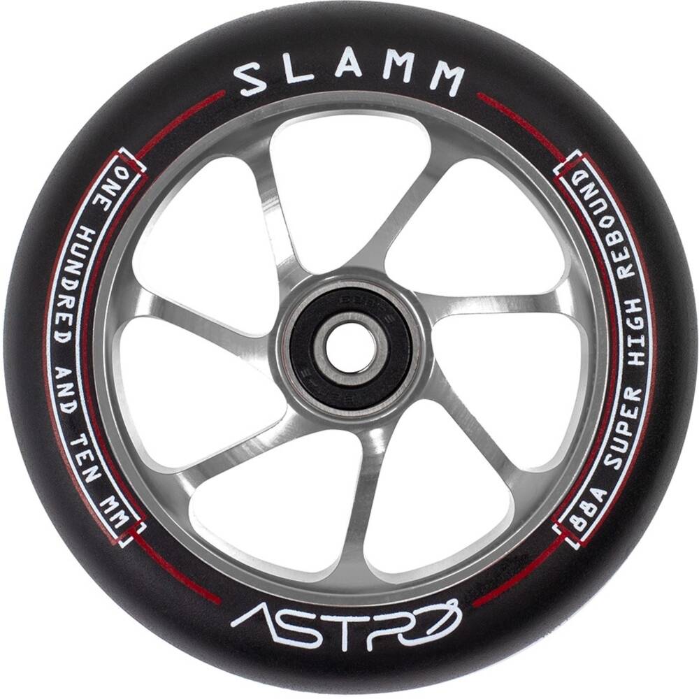 Slamm Astro 110mm Scooter Wheel - Black/Titanium