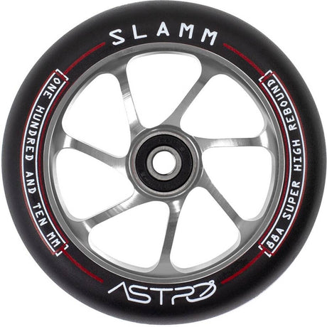 Slamm Astro 110mm Scooter Wheel - Black/Titanium