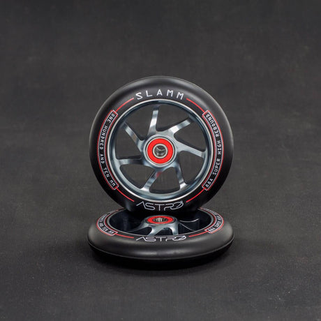 Slamm Astro 110mm Scooter Wheel - Black/Titanium