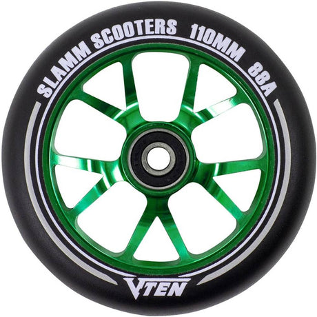 Slamm V-Ten II Scooter Wheel 110mm - Black/Green