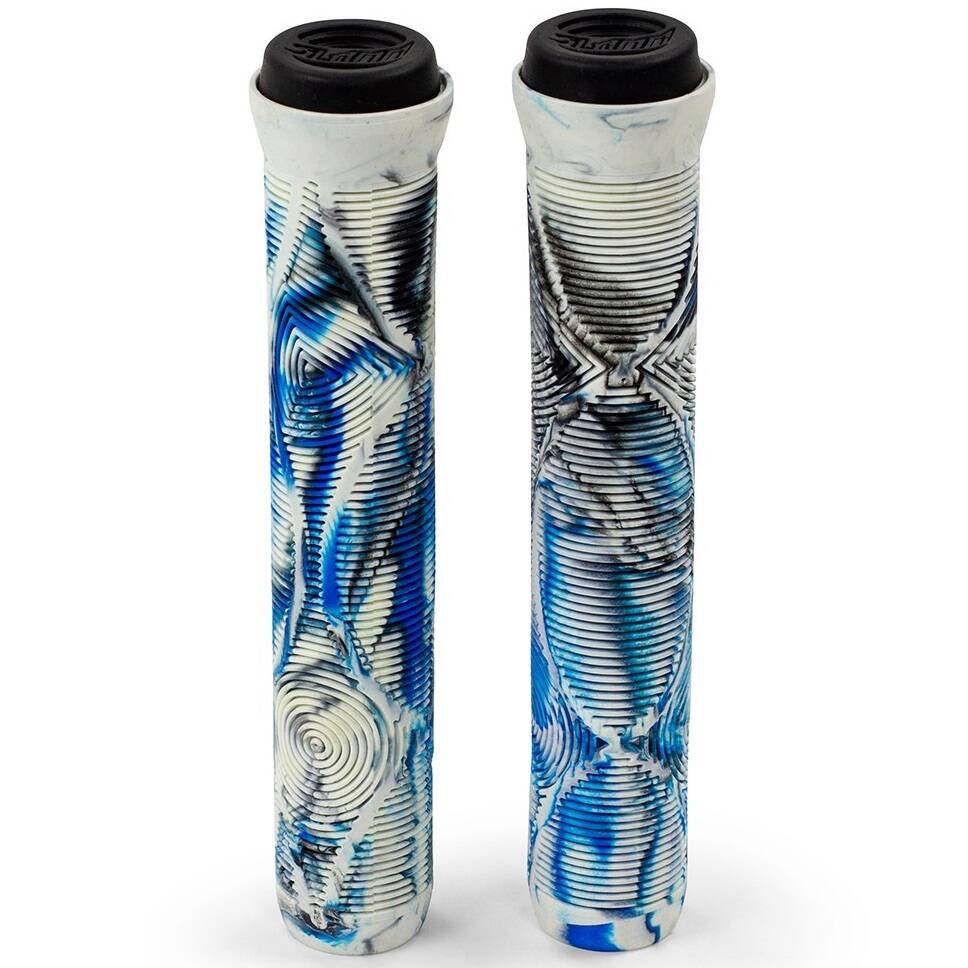 Slamm Team Swirl 165mm Scooter Grips - Arctic
