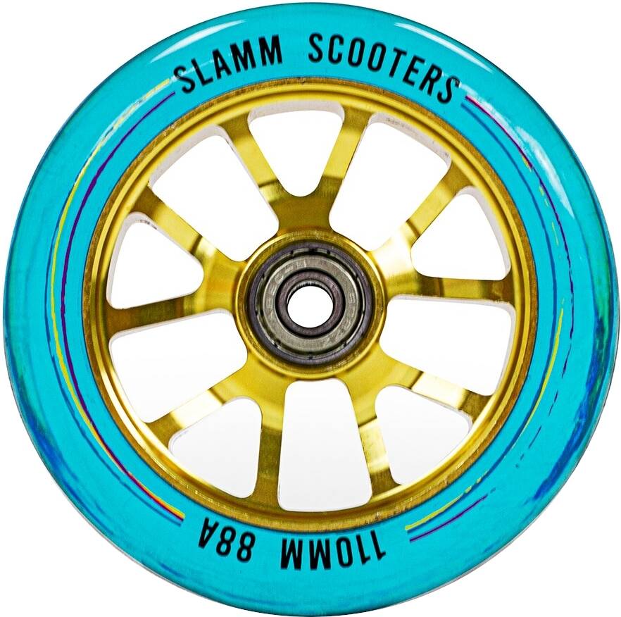 Slamm V-Ten II Ghost 110mm Scooter Wheel - Blue -