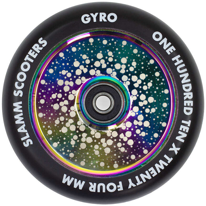 Slamm Gyro Hollow Core 110mm Scooter Wheel - Neochrome
