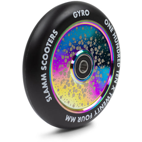 Slamm Gyro Hollow Core 110mm Scooter Wheel - Neochrome