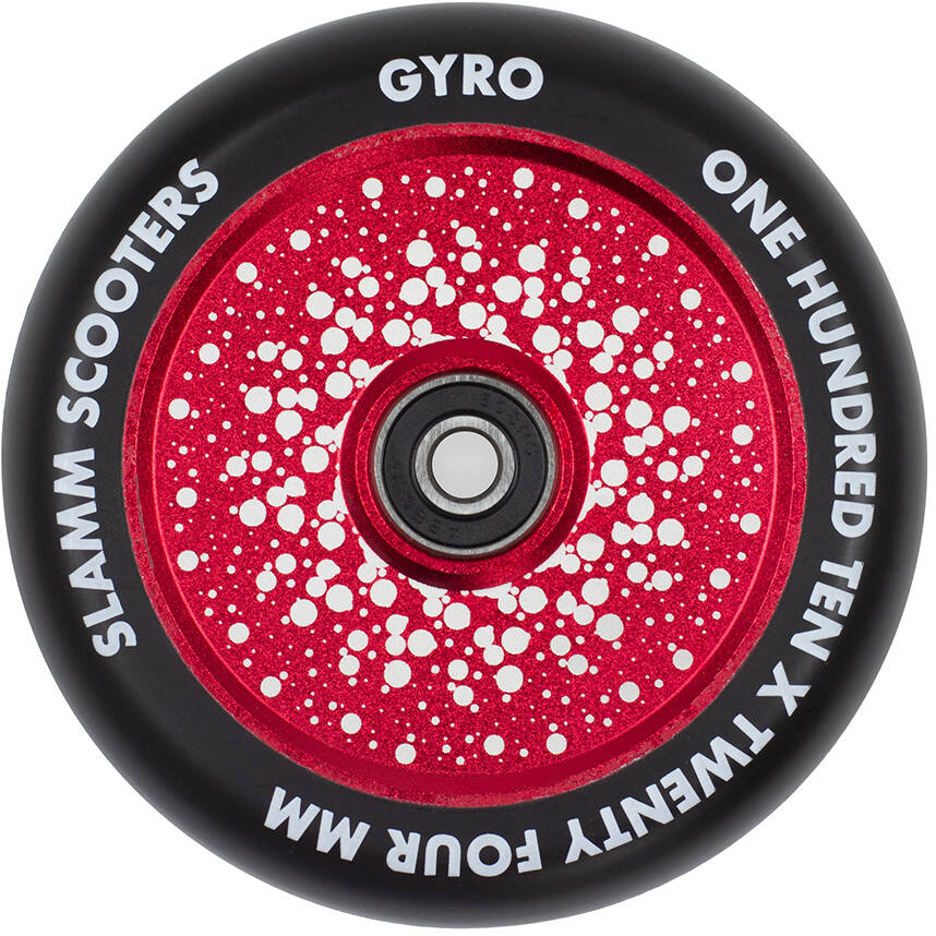 Slamm Gyro Hollow Core 110mm Scooter Wheel - Red