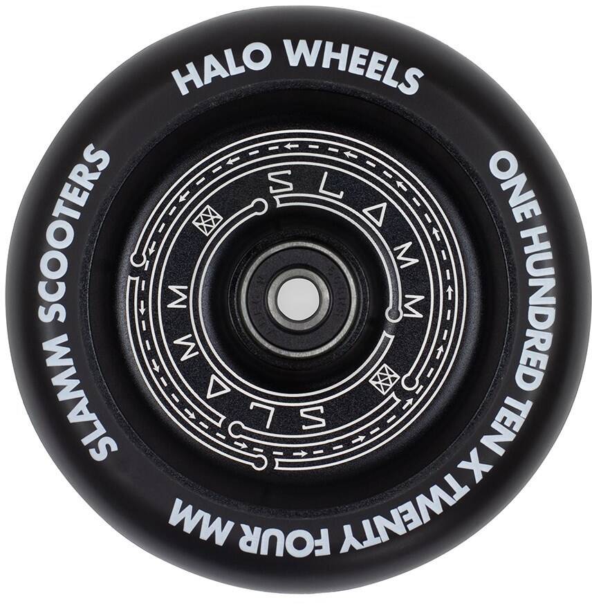 Slamm Halo Deep Dish 110mm Scooter Wheel - Black