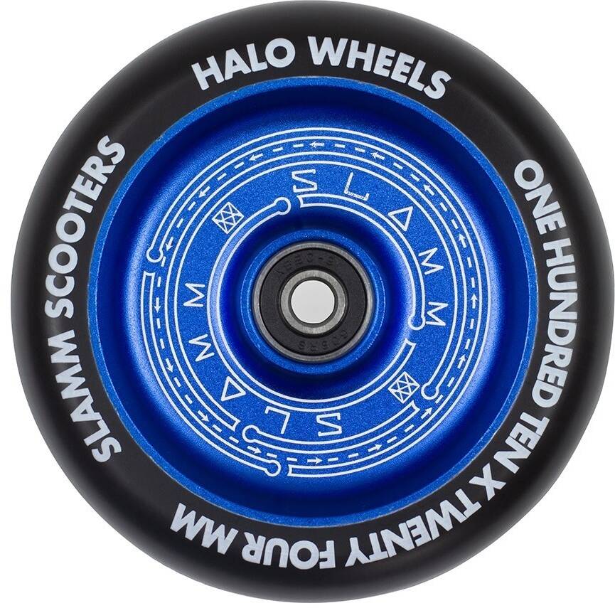Slamm Halo Deep Dish 110mm Scooter Wheel - Blue