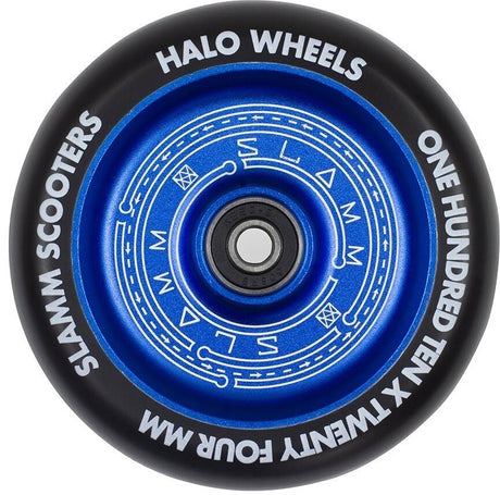 Slamm Halo Deep Dish 110mm Scooter Wheel - Blue