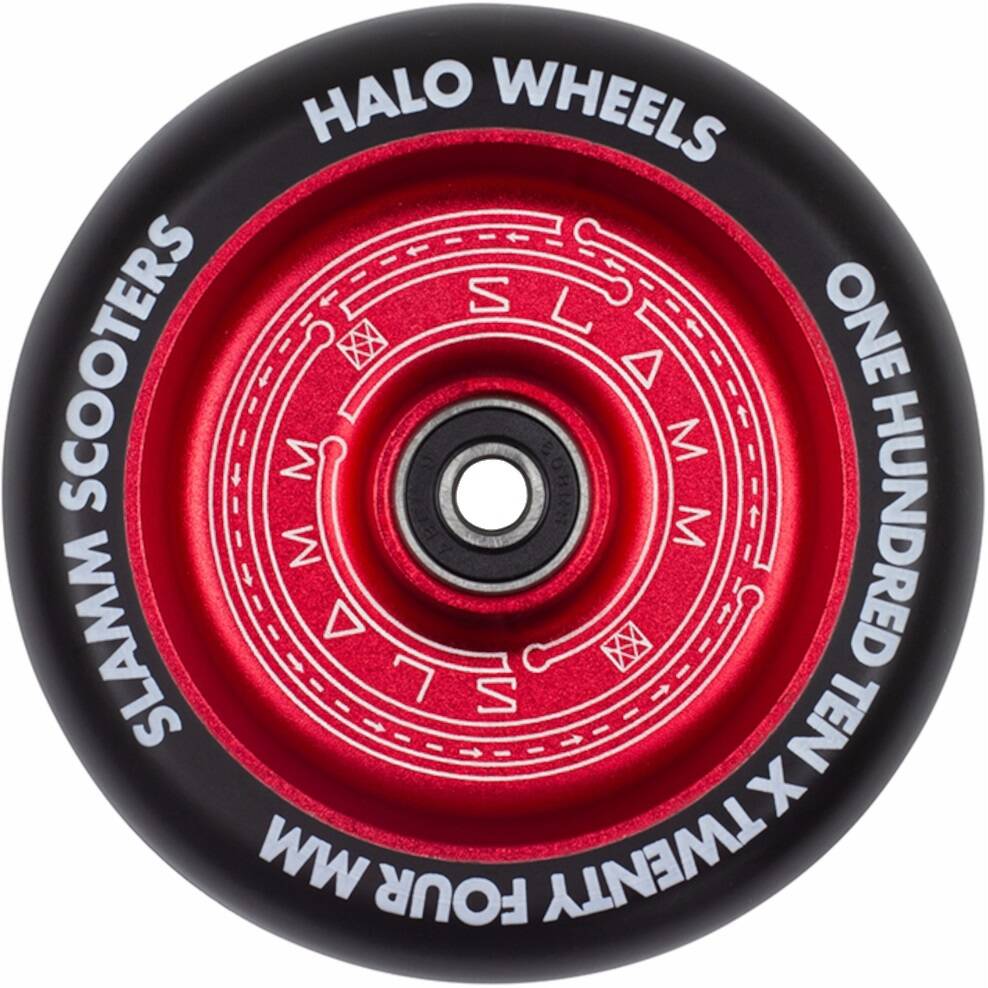 Slamm Halo Deep Dish 110mm Scooter Wheel - Red