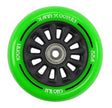 Slamm 100mm Nylon Core Wheel + Bearings - Black / Green