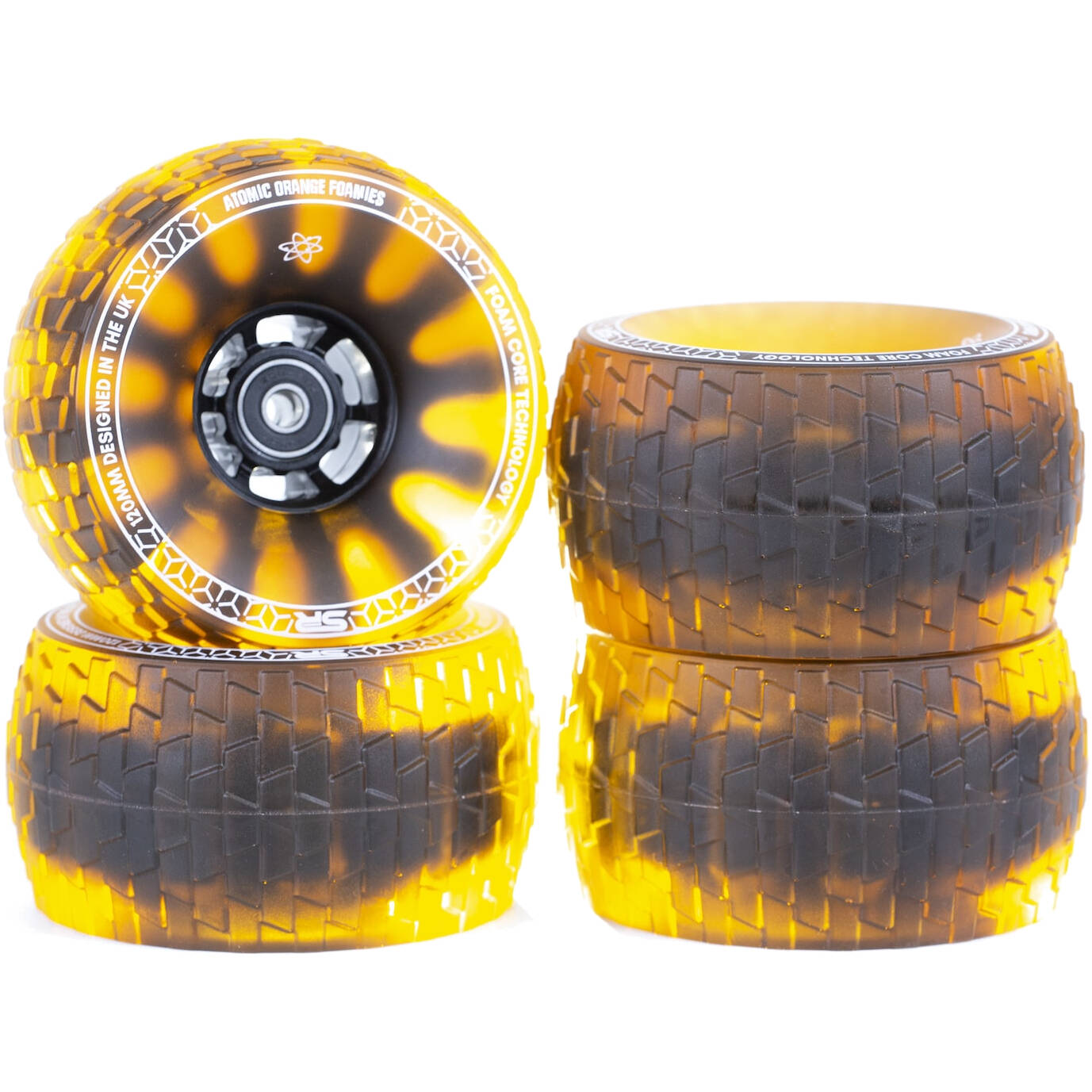 Slick Revolution Foamies 120mm (78A) Wheels - Orange