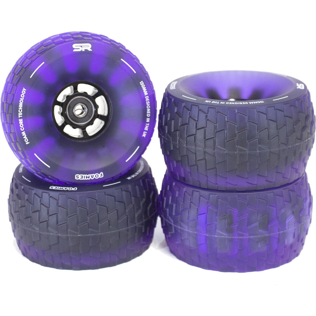 Slick Revolution Foamies 120mm (78A) Wheels - Purple