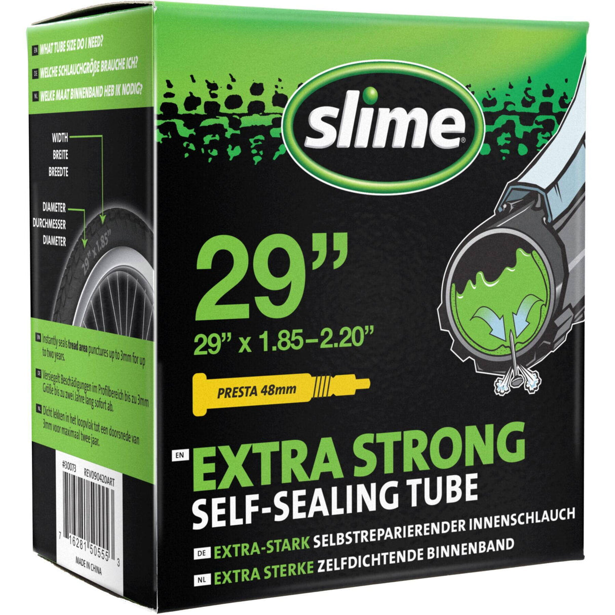 Slime Smart Tube Presta Valve Inner Tube - 29" x 1.85-2.20"