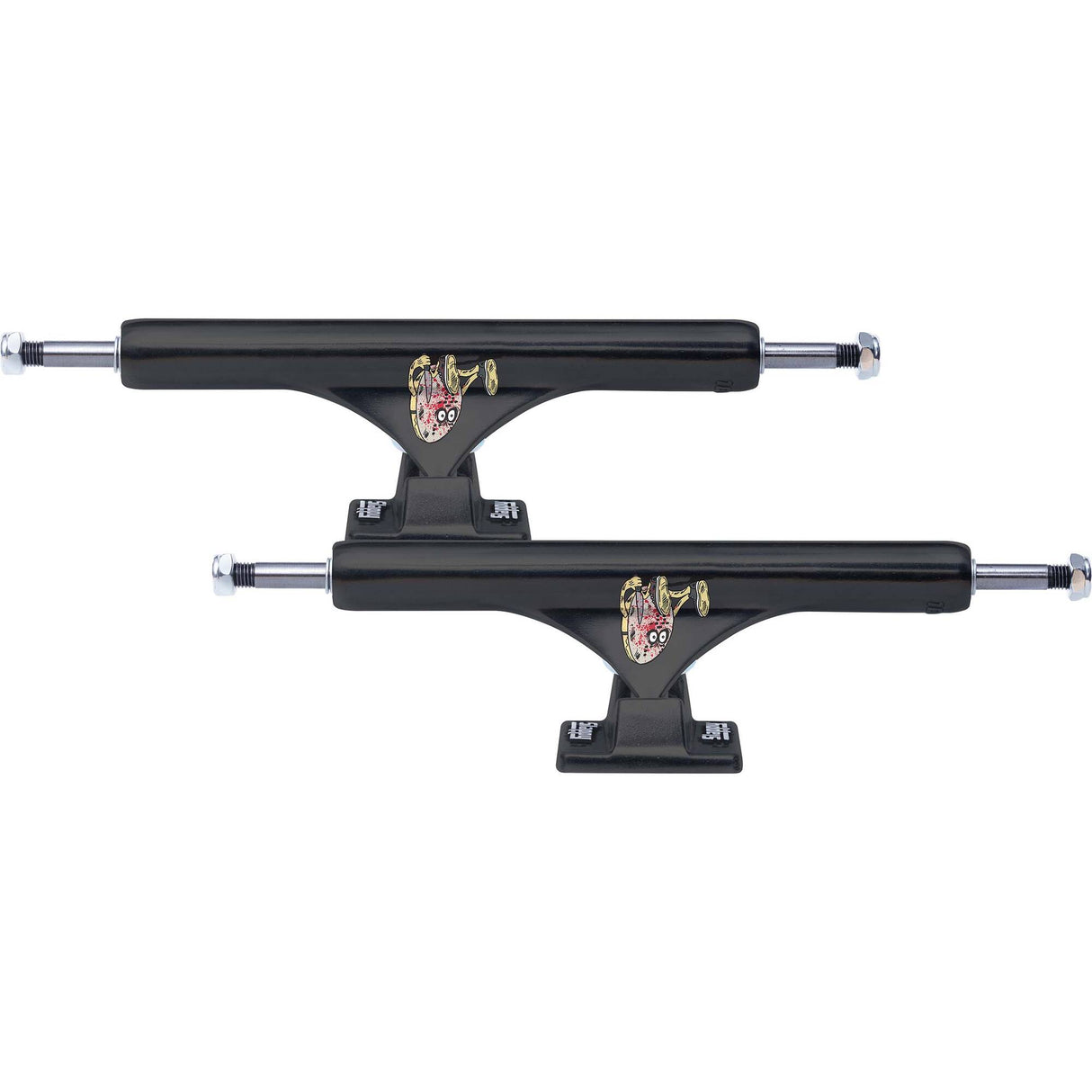 Slappy ST1 Curb Killer Skateboard Trucks - Black 10"