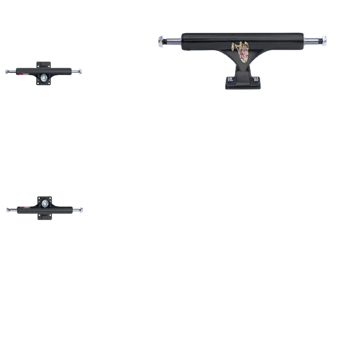 Slappy ST1 Curb Killer Skateboard Trucks - Black 10"