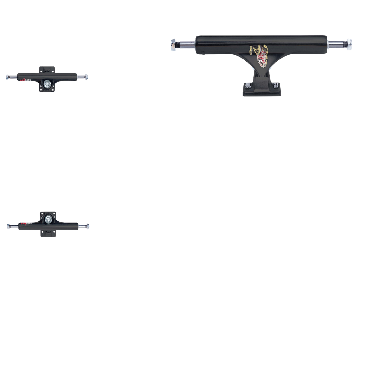 Slappy ST1 Curb Killer Skateboard Trucks - Black 10"
