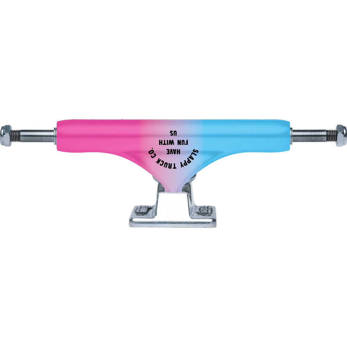 Slappy ST1 Classic Skateboard Trucks - Pink/Blue 8"