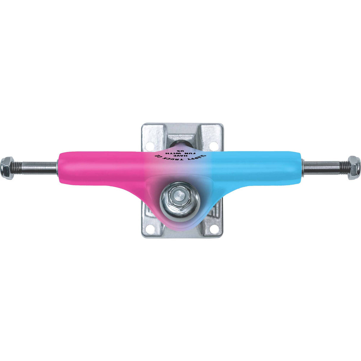 Slappy ST1 Classic Skateboard Trucks - Pink/Blue 8"
