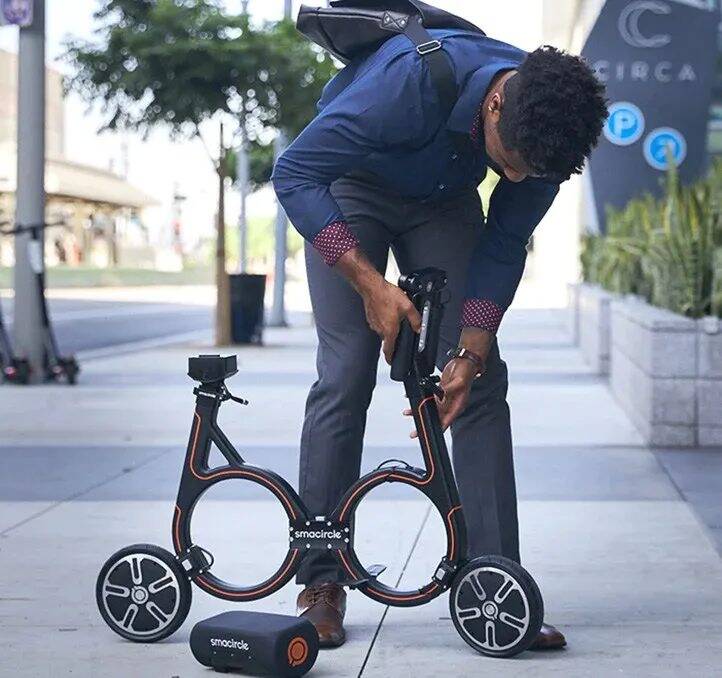 Smacircle S1 Foldable Electric Bike - Black