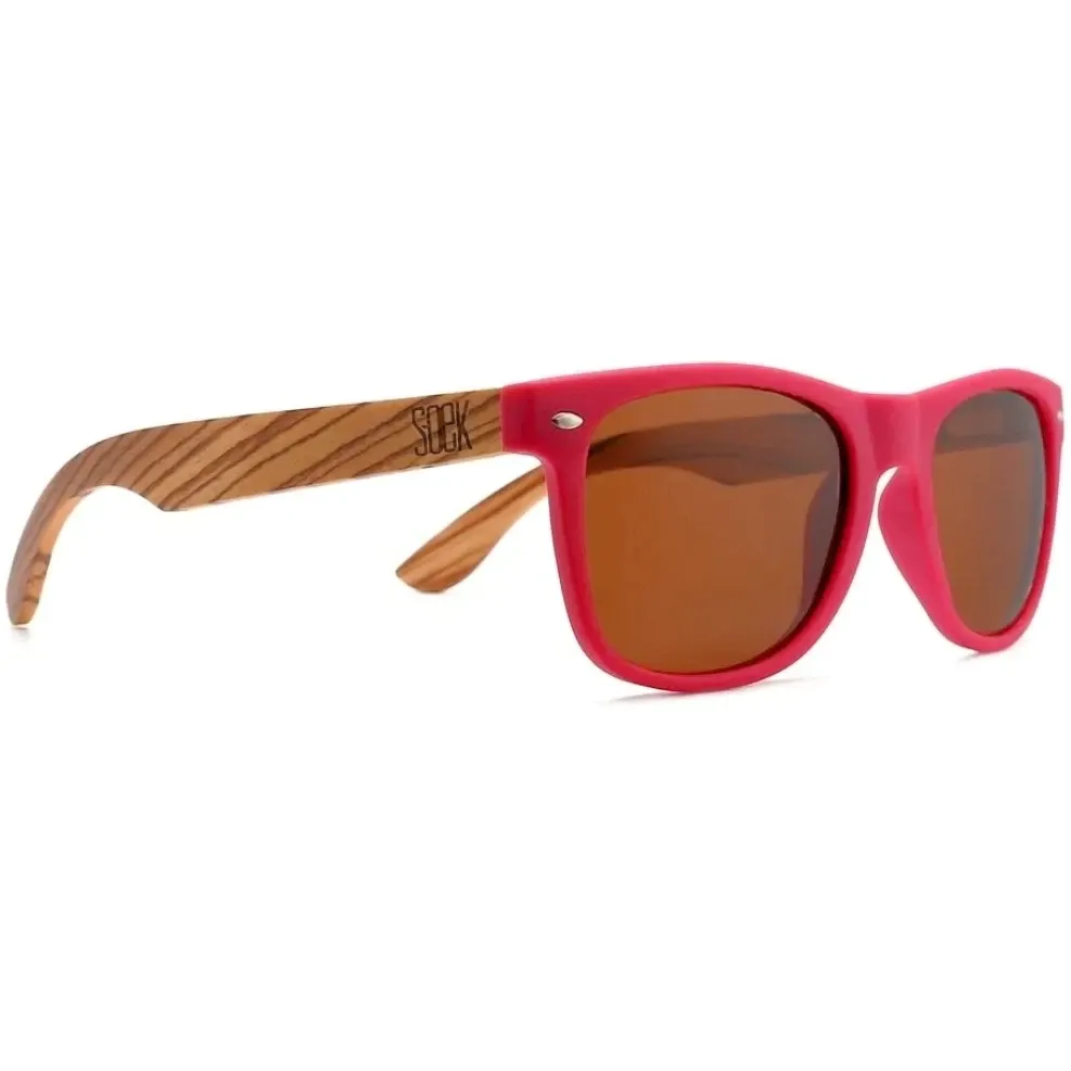 SOEK Brighton Polarized Sunglasses - Magenta Pink